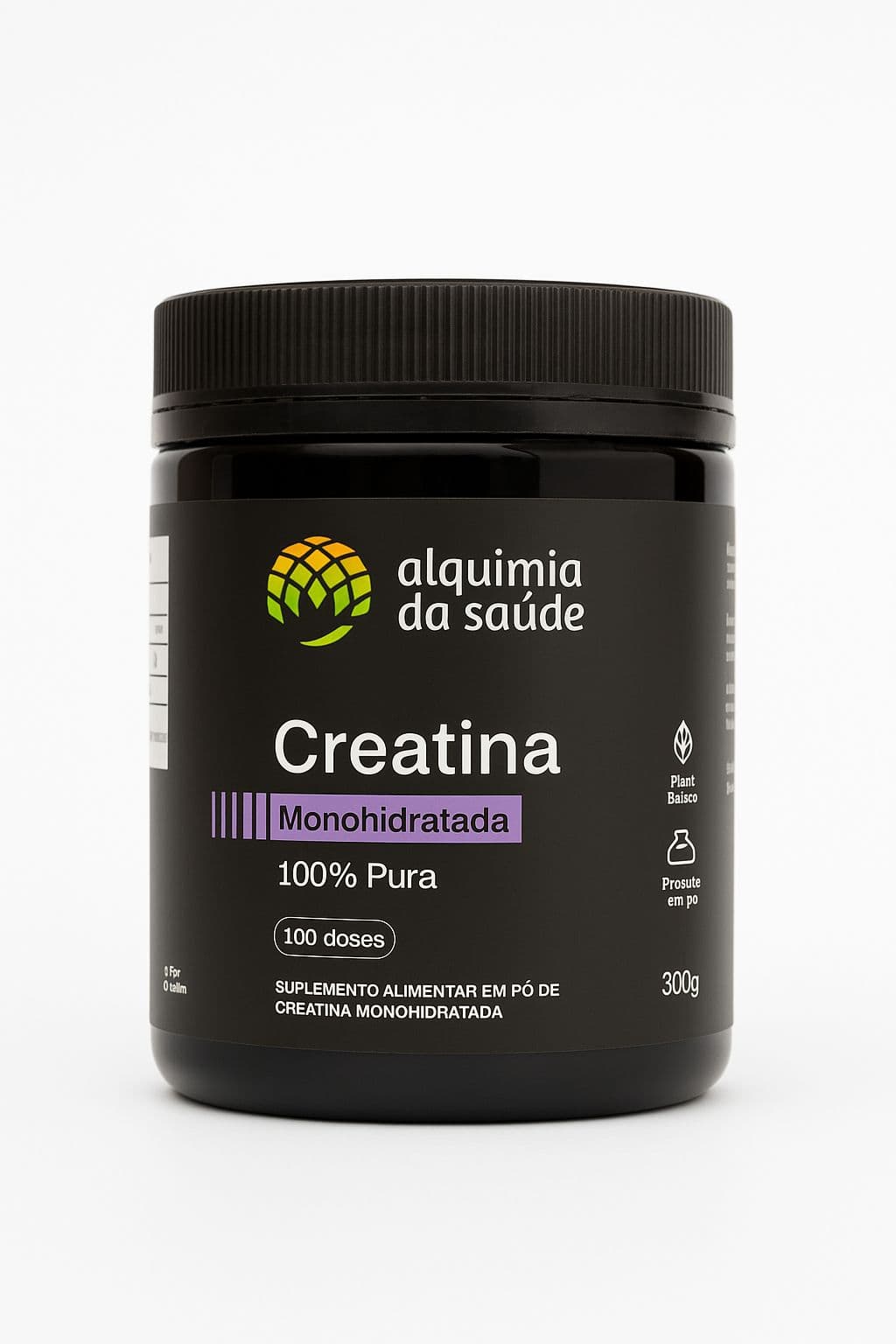 CREATINA MONOHIDRATADA ALQUIMIA DA SAUDE 300G PT