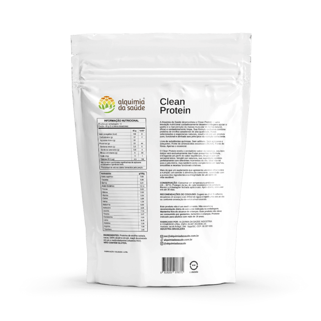 CLEAN PROTEIN ALQUIMIA DA SAUDE CACAU 675G