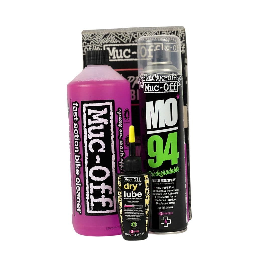 KIT DE LIMPEZA E LUBRIFICACAO MUC-OFF SHAMPOO SECO WASH