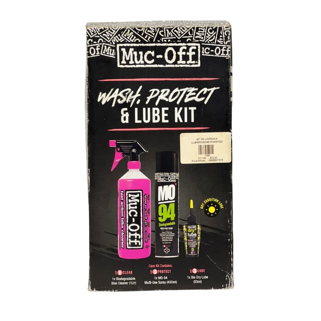 KIT DE LIMPEZA E LUBRIFICACAO MUC-OFF SHAMPOO SECO WASH