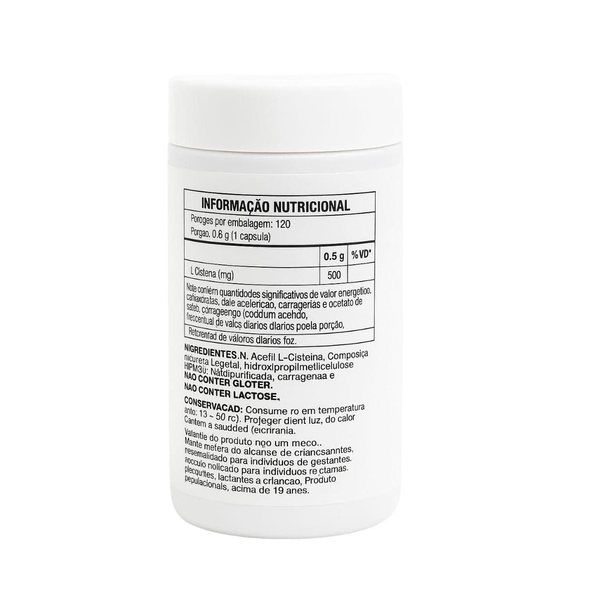 NAC N-ACETIL CISTEINA ALQUIMIA DA SAUDE 120 CAPSULAS VEGETAIS 500MG