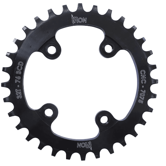 COROA IRON BCD 76 32D WIDE SRAM UNICA SINGLE SPEED PRETO