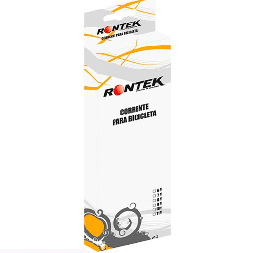 CORRENTE RONTEK 10 VELOCIDADES 116 ELOS 10V Cinza