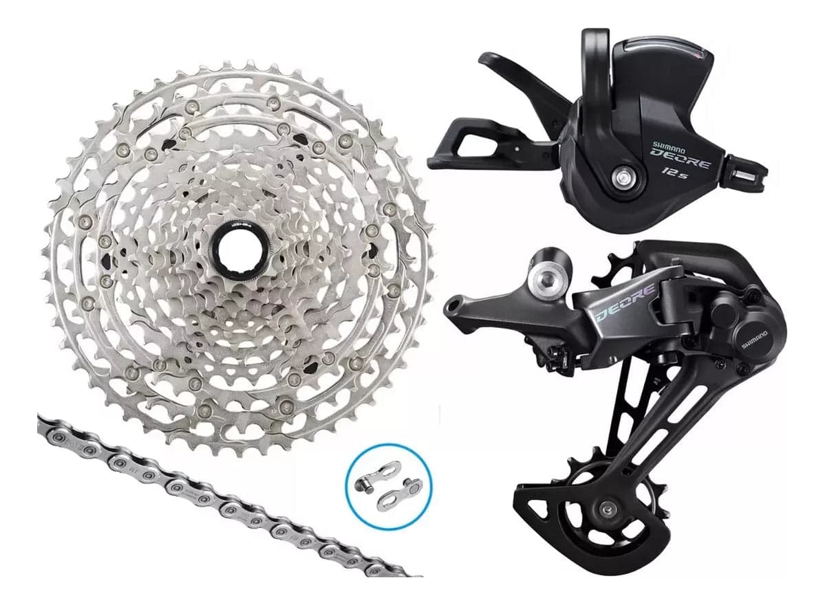 Kit Shimano Deore 12v 1x12 M6100 Padrão Ms Cassete 10x51t
