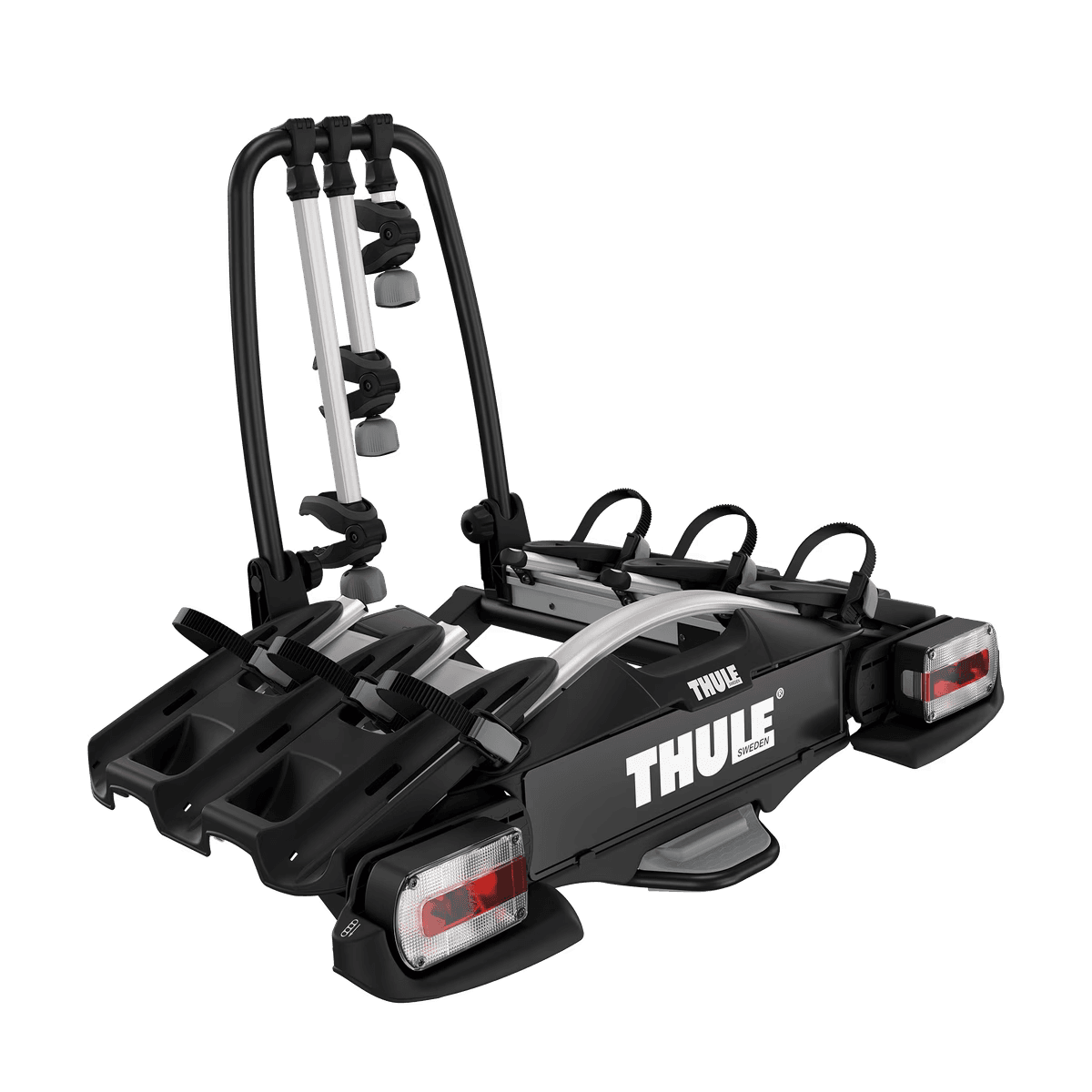 SUPORTE DE PLATAFORMA THULE VELOCOMPACT PARA 3 BICICLRTAS ENGATE DE 7 PINOS Preto